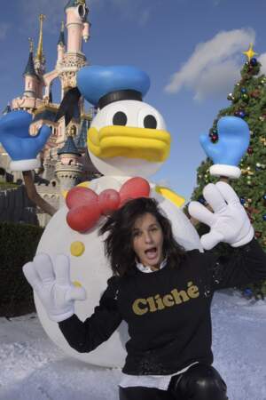L'animatrice Faustine Bollaert est venue fêter Noel à Disneyland paris
