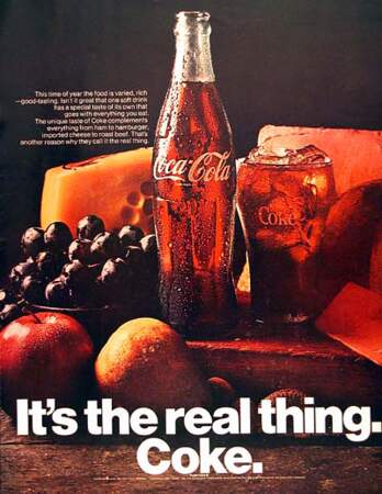 Affiche Coca Cola de 1970 - Les bonnes choses de la vie