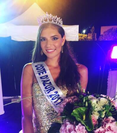 Julia Sidi Atman a été couronnée Miss Côte d'Azur, lundi 31 juillet 2017
