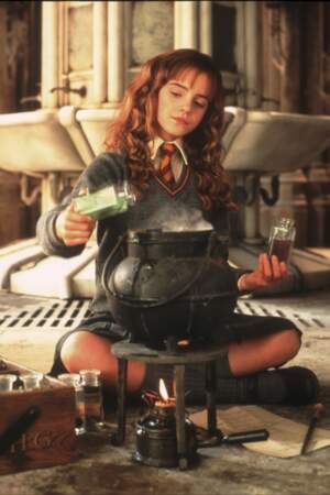 Très cultivée, Hermione a lu tous les livres de sorcellerie et est la première de la classe.