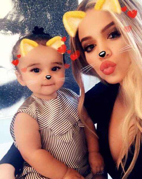 Dream Kardashian a fait mumuse sur Snapchat avec sa tante Khloé. 