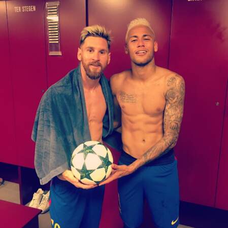 Messi et Neymar sont blonds et fiers de l'être. 