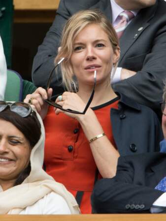 En bonne Anglaise, Sienna Miller a fait une apparition à Wimbledon