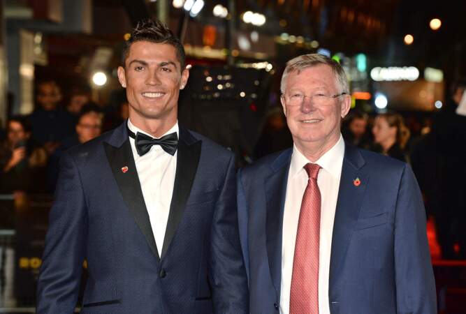 Le joueur portugais et Sir Alex Ferguson