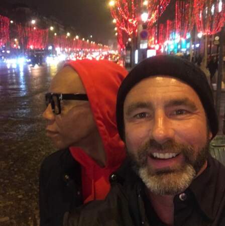 RuPaul et son mari Georges ont fait un petit tour à Paris pendant les vacances de Noël. 