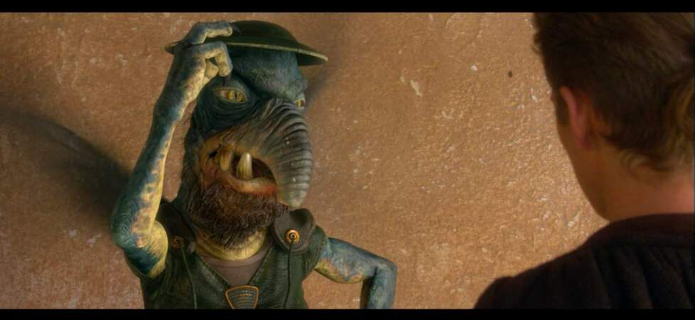 2002, Star Wars épisode 2 : cet extraterrestre au long nez a l'aspect d'un insect