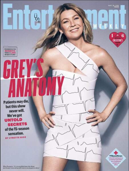 Ellen Pompeo rayonnante en couverture du magazine Entertainment Weekly