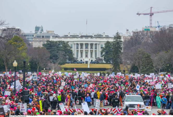 Une foule impressionnante a manifesté devant la Maison Blanche. Parmi elles, de nombreuses stars