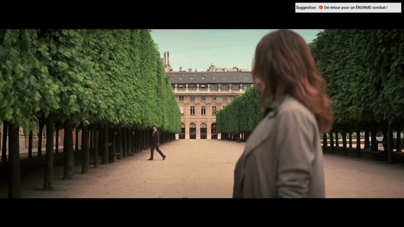 Au Palais-Royal, les alignements de tilleuls créent une perspective cinématographique.