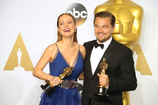 Brie Larson et Leonardo DiCaprio