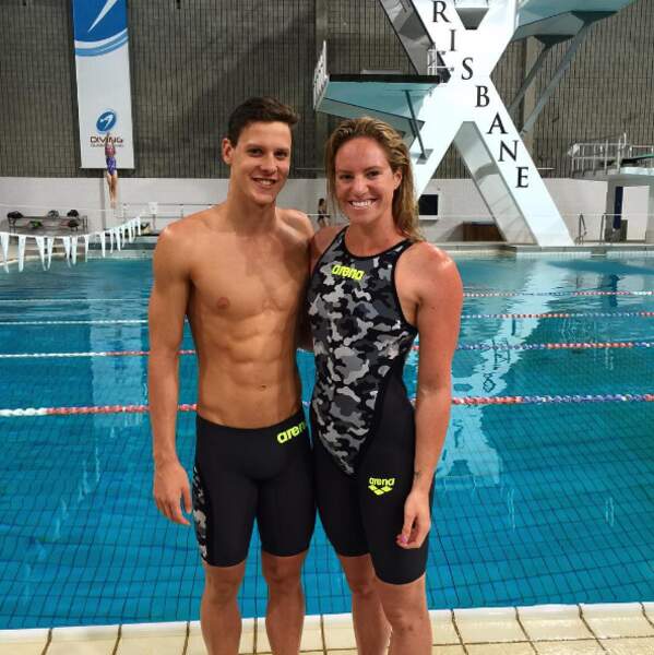 Les Australiens Mitch Larkin et Emily Seebohm ont plongé ensemble dans le grand bain