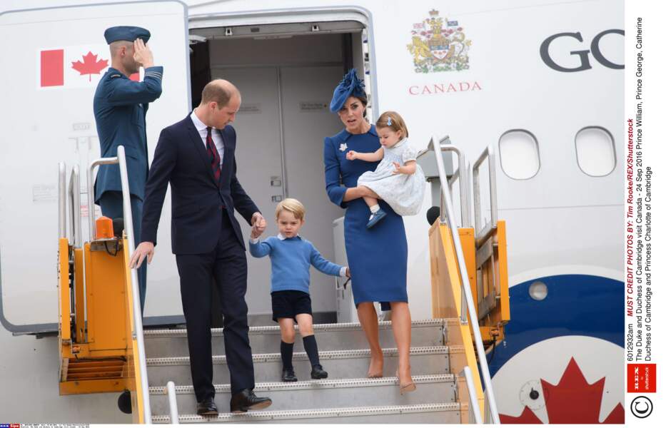 Kate et William, accompagnés de leurs enfants débarquent au Canada 5 ans après une première visite