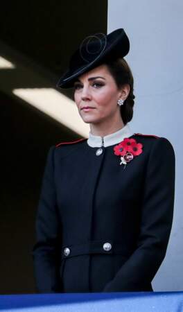 Kate Middleton, très attentive lors de la parade du Remembrance Day, le jour du souvenir