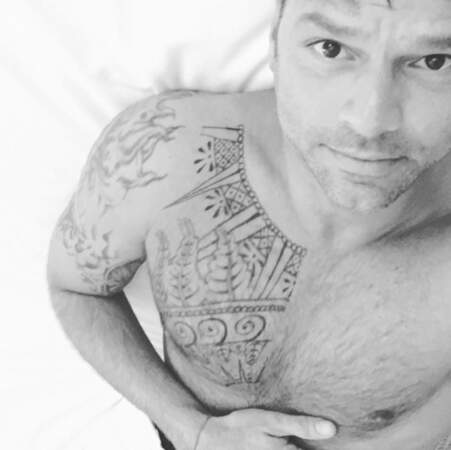 Ricky Martin, beau-gosse tatouée...