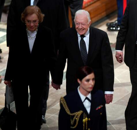 Le 39e président américain Jimmy Carter et son épouse Rosalynn