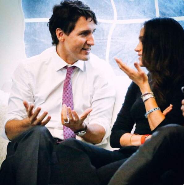 La voici aux côtés de Justin Trudeau au sommet "One Young World" qui rassemble les leaders de demain