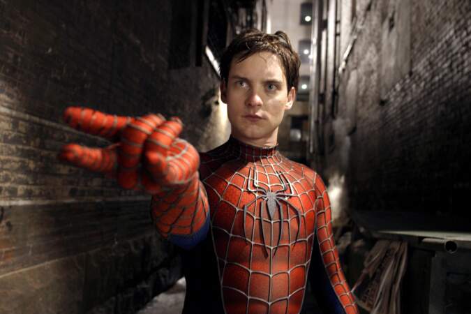 Tobey Maguire en homme araignée dans Spider Man