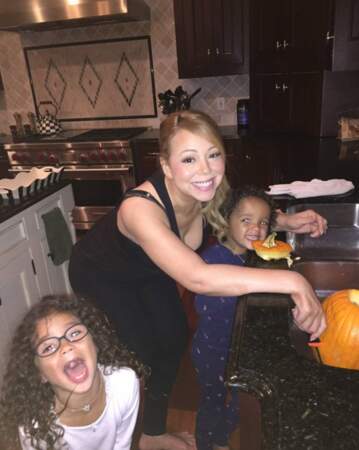 Quelques semaines avant le 31 octobre, Mariah Carey et ses jumeaux commençaient déjà les préparatifs.