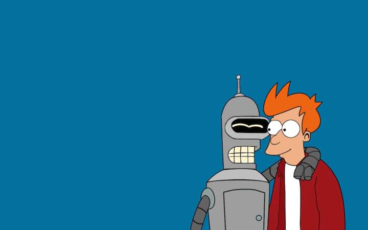 Bender et Fry - Futurama
