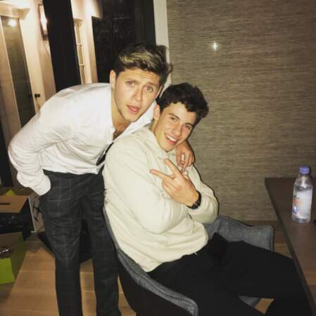 Deux beaux-gosses réunis : Niall Horan et Shawn Mendes. 