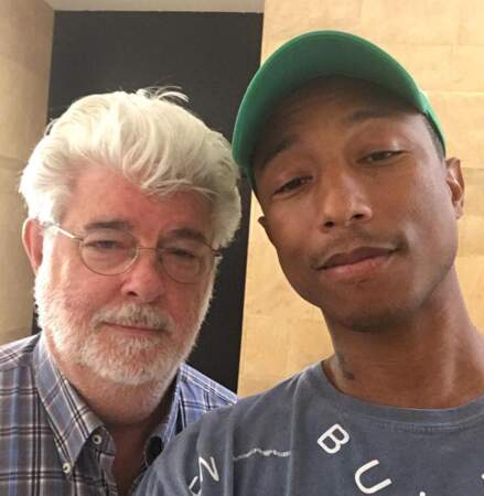 Fou fou fou : Pharrell Williams a rencontré George Lucas. 