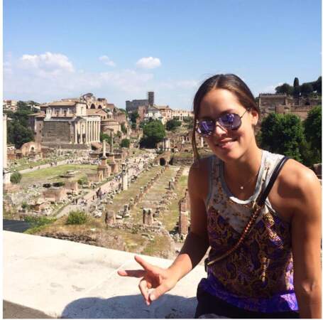 Ana Ivanovic visite les vestiges de Rome