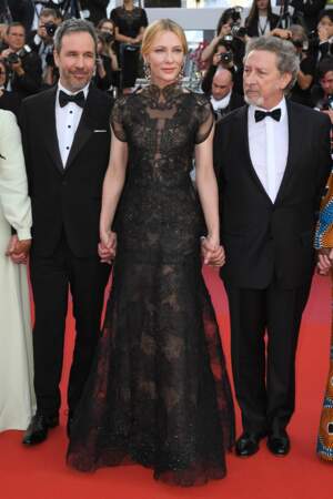 Cate Blanchett entourée de Denis Villeneuve et Robert Guediguian