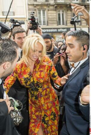 Pamela Anderson au défilé Vivienne Westwood 
