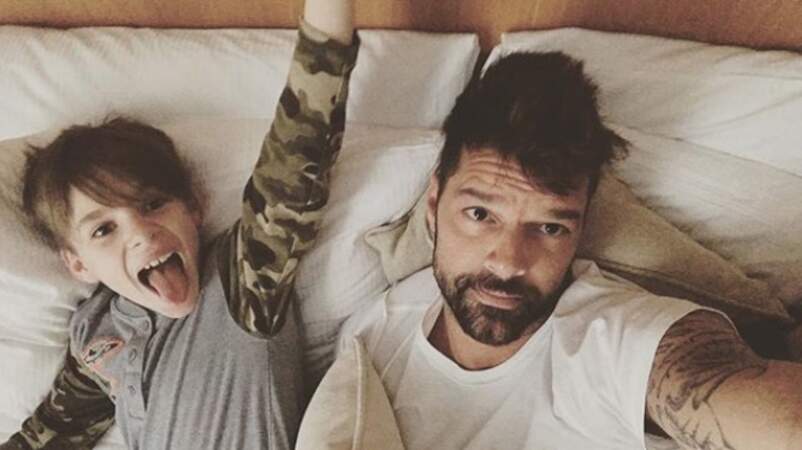 Même chose pour Ricky Martin et son fils 