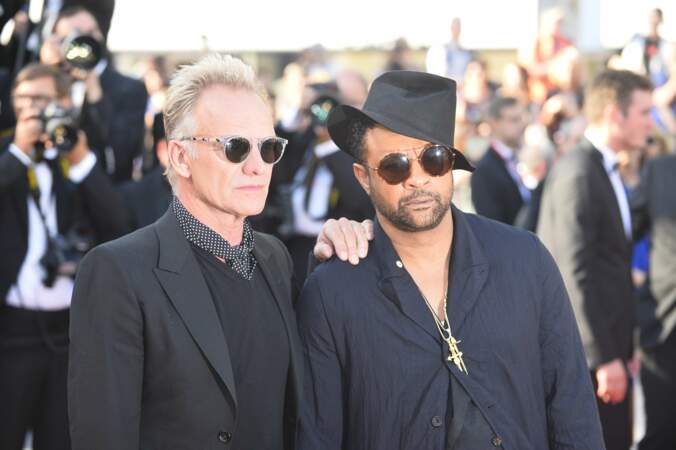 Sting et Shaggy à la côture du Festival de Cannes