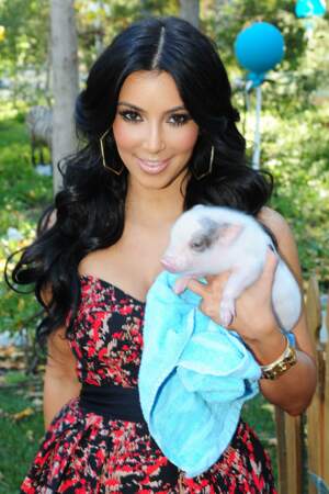 Du côté des stars de télé-réalité, le petit porcelet a le vent en poupe, à l'image de celui de Kim Kardashian
