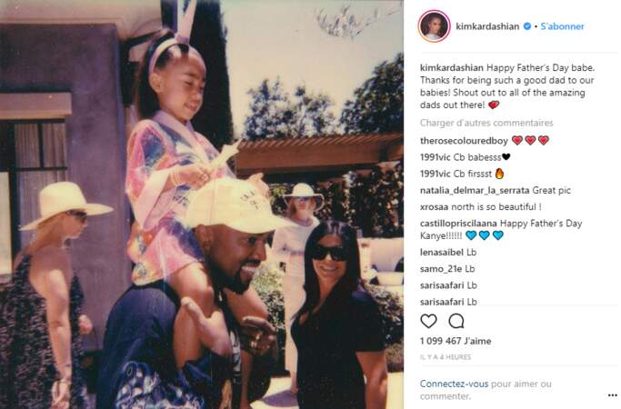 Kim Kardashian célèbre Kanye West le super papa