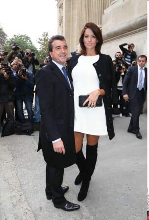 Arnaud Lagardère et Jade Foret au défilé Chanel