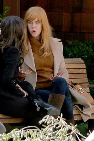 Nicole Kidman et sa nouvelle coupe de cheveux sur le tournage de "Big Little Lies" en Californie