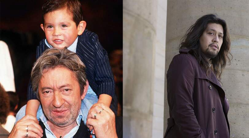 Serge Gainsbourg et son fils Lulu Gainsbourg. 