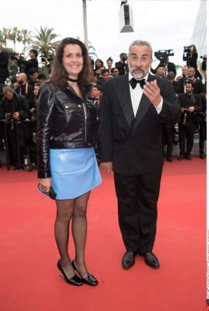 Antoine Duléry et madame, qui aurait aussi sa place dans notre diaporama "fashion faux-pas"