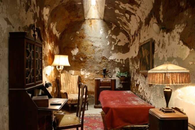 La cellule d'Al Capone, où il a séjourné en 1929.