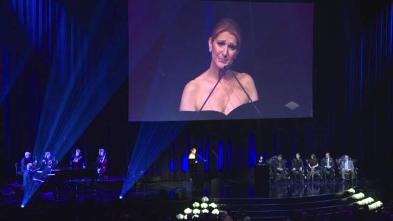 Celine Dion a pris la parole à la fin de la cérémonie 