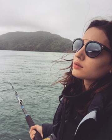 Ivana aime aussi se détendre et pratiquer... la pêche 