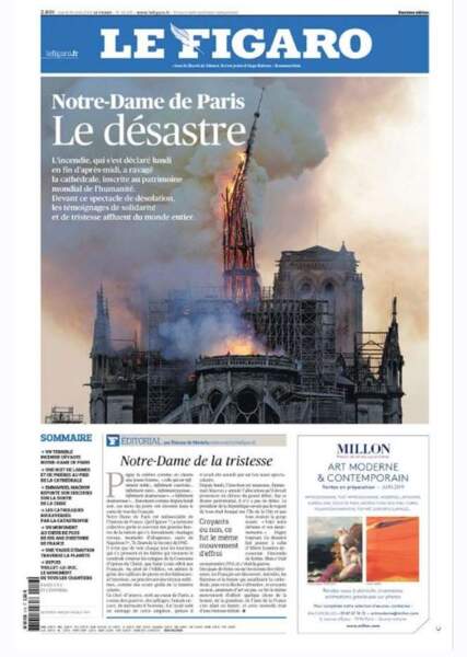 Le Figaro se fait écho du "désastre"