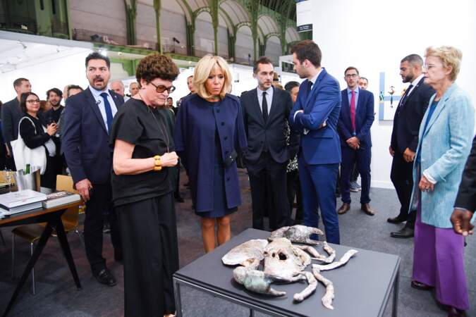 Grande amatrice d'art, Brigitte Macron a assisté au lancement de la FIAC, la foire d'art contemporain
