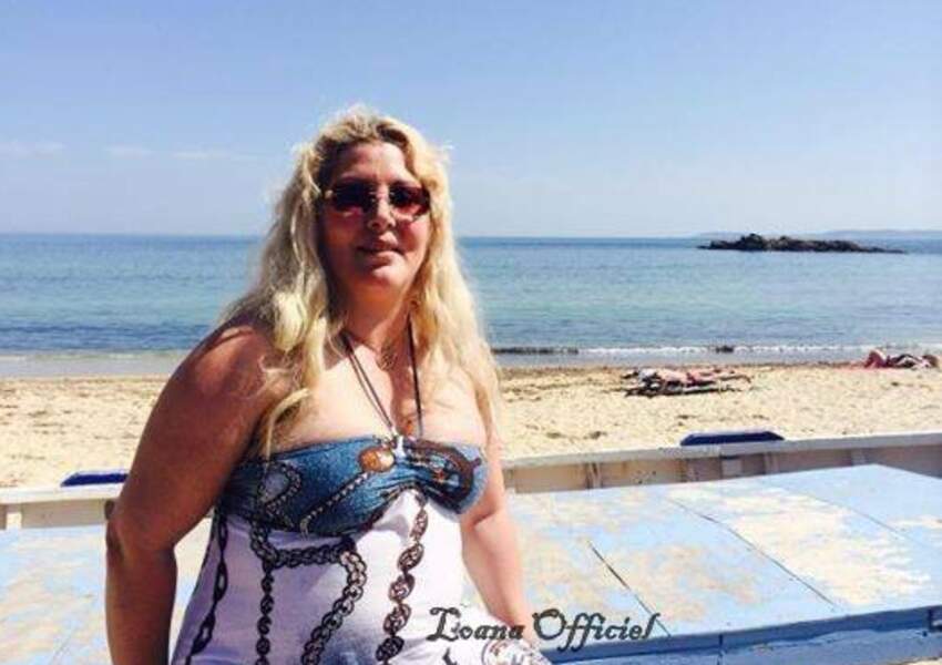 Loana en vacances à Cagnes-sur-Mer en juin 2014