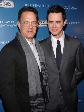 Les acteurs Tom Hanks et Colin Hanks. 