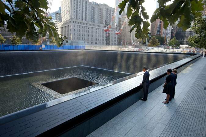 Au Mémorial du 11 septembre, Barack Obama n'a pu cacher son émotion