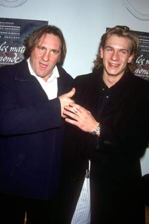 Les acteurs Gérard et Guillaume Depardieu, décédé en 2008.