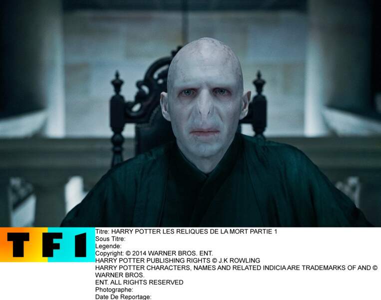 Ralph Fiennes, méconnaissable sous les traits de Voldemort dans la saga fantastique Harry Potter