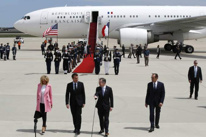 Brigitte et Emmanuel Macron sont arrivés lundi 23 avril aux États-Unis pour une visite d'État de trois jours