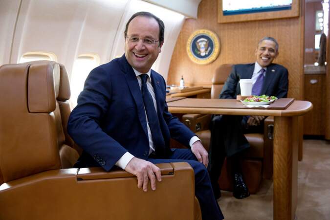 François Hollande a pu goûter au confort d'Air Force One