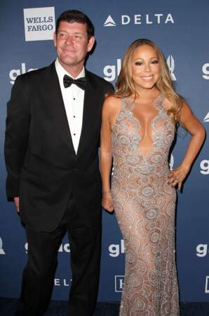 La chanteuse Mariah Carey et James Packer, en couple depuis 2015. 