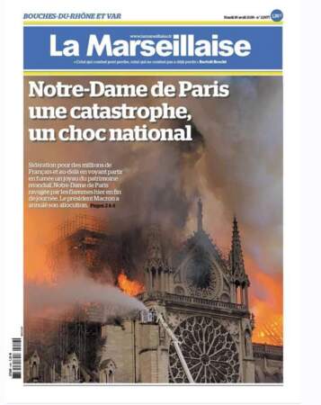 Pour La Marseillaise, cet incendie est "une catastrophe, un choc national"